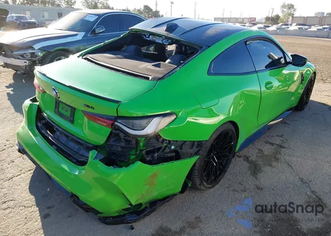 2021 BMW M4 z USA, uszkodzony, nr VIN WBS53AZ00MCG80181